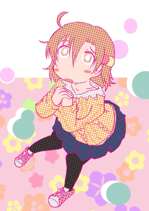 _(:3 」∠)_ ぼんやりとした「え、なんとなくこんな感じなんじゃね?」というイメージのポップアートっぽい感じで看板用ポスター作製中。うん、多分こんな感じこんな感じ。知らんけど 