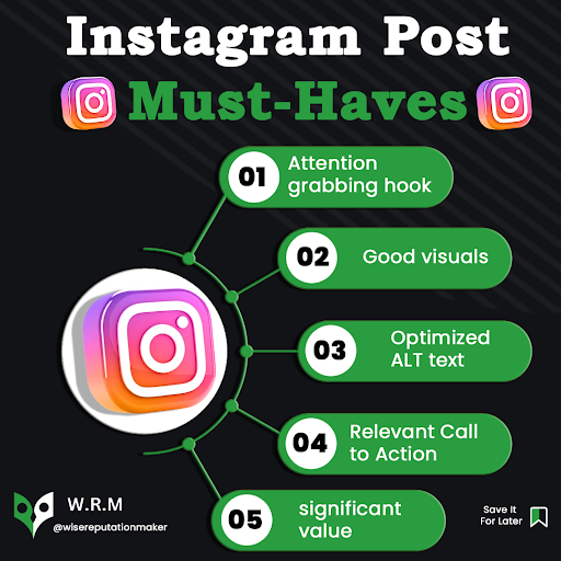 Crafting the perfect Instagram post? Here are your must-haves for a standout visual journey  #InstaEssentials #VisualJourney #CaptionMagic #PicturePerfect #InstaGoals #SocialMediaMagic #CreativeCanvas