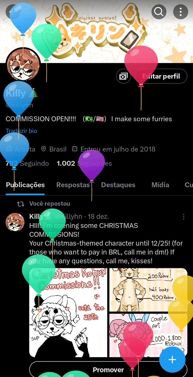 Killyhn's tweet image. Balloon