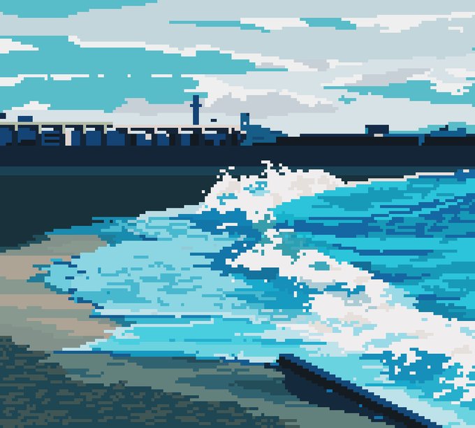 「風景 浪花」のTwitter画像/イラスト(新着)