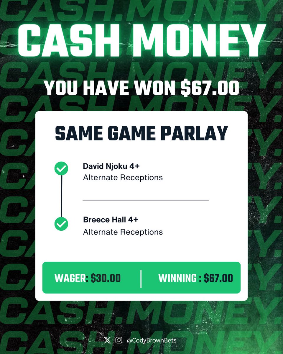 Cody Brown Bets tweet media