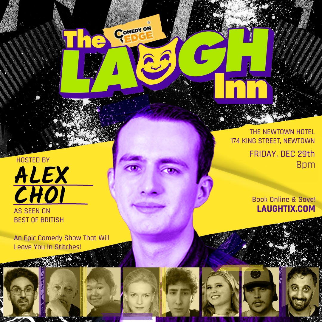 😂 FRIDAY IS POPPIN AT THE LAUGH INN !! Book at LaughTix.com &amp; Save! 🎉

#sydney #sydneynightlife #sydneycomedy #comedy #standup #improv #sydneyfriday #newtown #innerwestsydney #innerwest #sydneythingstodo #sydneythings