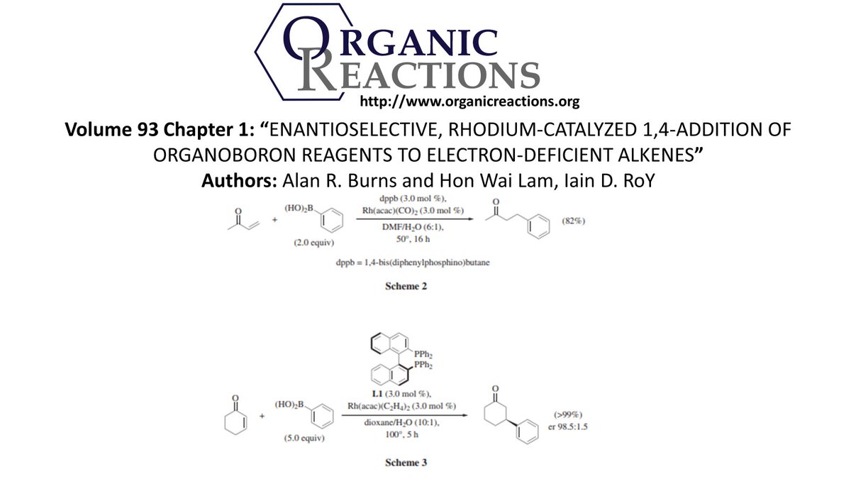 Organic Reactions (@orgreactions) on Twitter photo #OrganicReactions Vol 93 Ch 1: “ENANTIOSELECTIVE, RHODIUM-CATALYZED 1,4-ADDITION OF ORGANOBORON REAGENTS TO ELECTRON-DEFICIENT ALKENES” #chemtwitter
organicreactions.org
onlinelibrary.wiley.com/doi/book/10.10… <a href="/ACSorganic/">ACS Organic Division</a> #OrganicReactions Vol 93 Ch 1: “ENANTIOSELECTIVE, RHODIUM-CATALYZED 1,4-ADDITION OF ORGANOBORON REAGENTS TO ELECTRON-DEFICIENT ALKENES” #chemtwitter
organicreactions.org
onlinelibrary.wiley.com/doi/book/10.10… <a href="/ACSorganic/">ACS Organic Division</a>