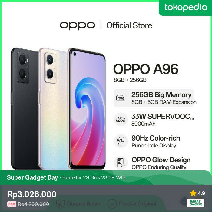 Ada diskon 30% nih jadi Rp3.028.000. Cek di Tokopedia, deh. Bentar lagi diskonnya berakhir, lho!
tokopedia.link/eueHg8JxUFb