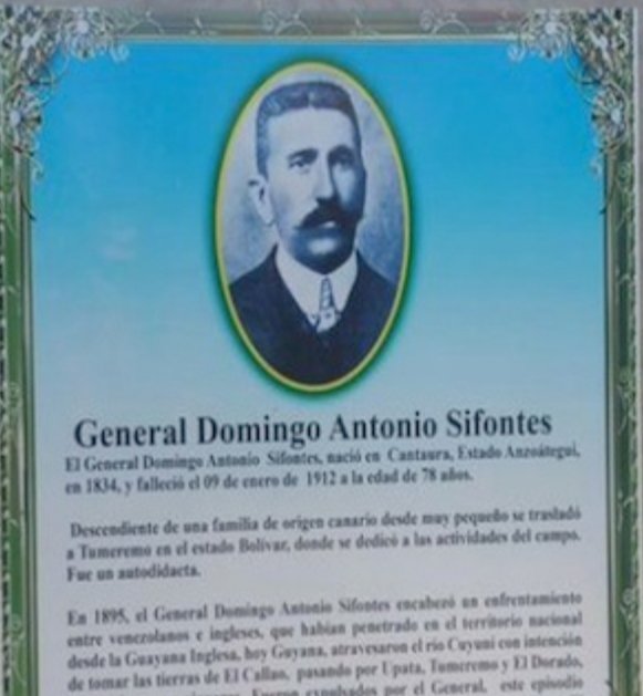 #28Dic #Enterate || General DOMINGO ANTONIO SIFONTES. Destacado Militar venezolano (1834-1912), baluarte de la defensa territorial de #Venezuela, especialmente en la región de Guayana. #ElEsequiboEsDeVenezuela #VenezuelaSeRespeta @FelixOsorioG
@Educacion_MPPD #2023AñoDeVictoria