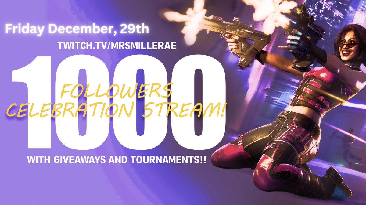 Don't forget to come join me for my Celebration stream tomorrow!! I hope to see you all there! 💙
Please retweet and share this with everyone #RogueCompany