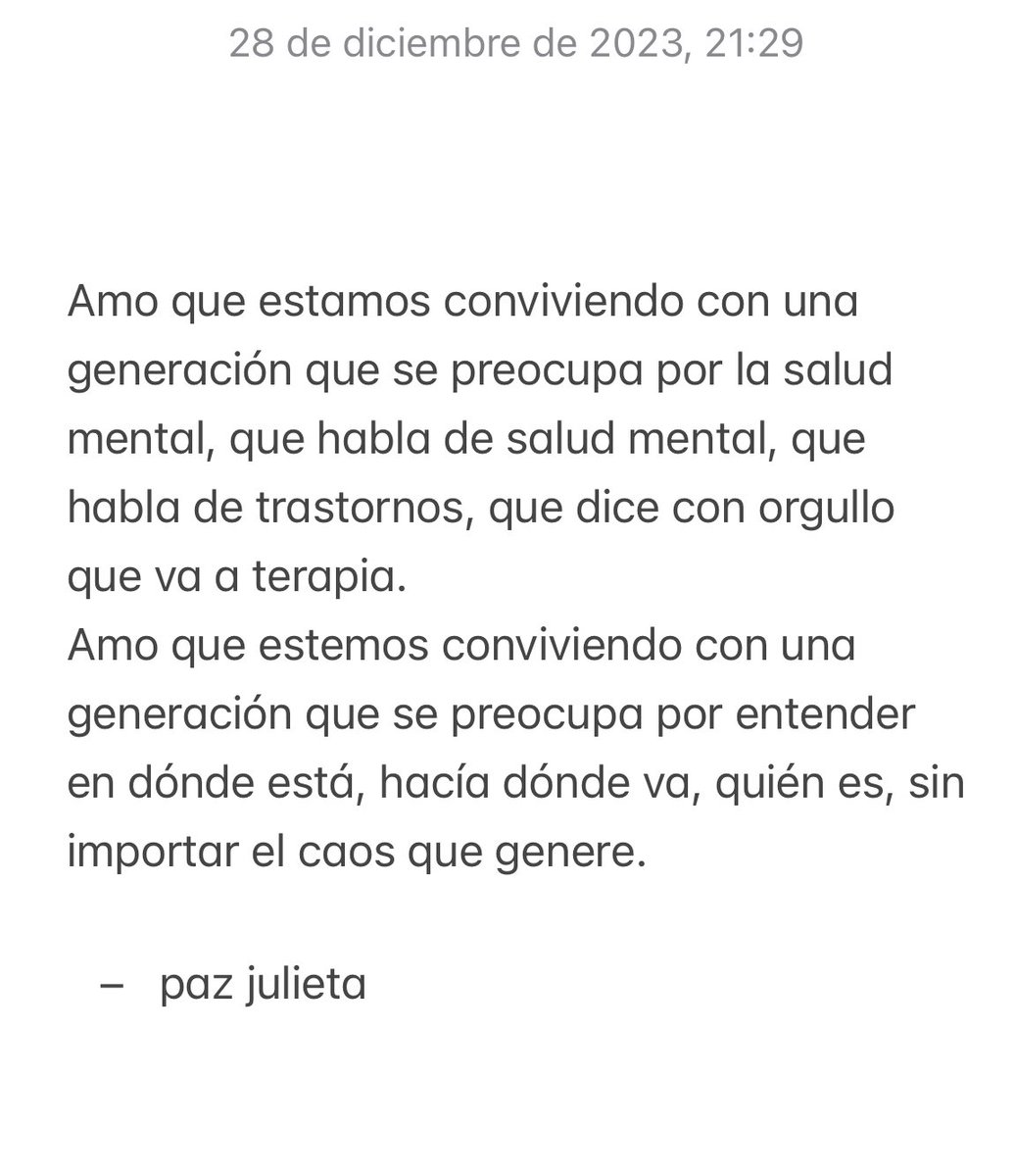 “Nuestra generación”