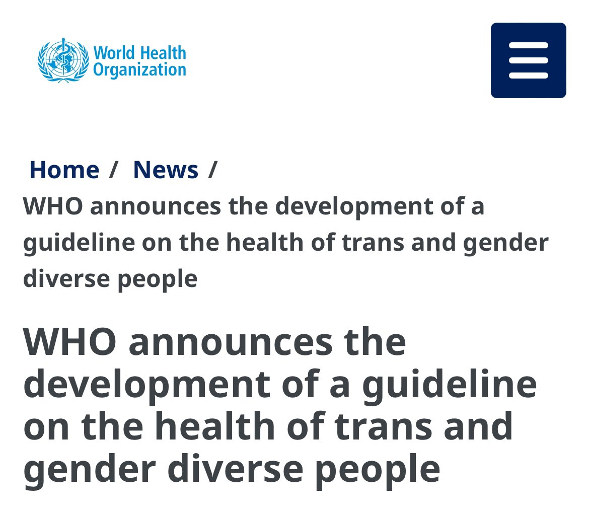 @mimmymum.bsky.social 🏳️⚧️✊🏻💕 (@mimmymum) on Twitter photo .<a href="/WHO/">World Health Organization (WHO)</a> announces the development of a guideline on the health of trans and gender diverse people 👏🏻👏🏻👏🏻
READ MORE HERE: who.int/news/item/18-1… .<a href="/WHO/">World Health Organization (WHO)</a> announces the development of a guideline on the health of trans and gender diverse people 👏🏻👏🏻👏🏻
READ MORE HERE: who.int/news/item/18-1…