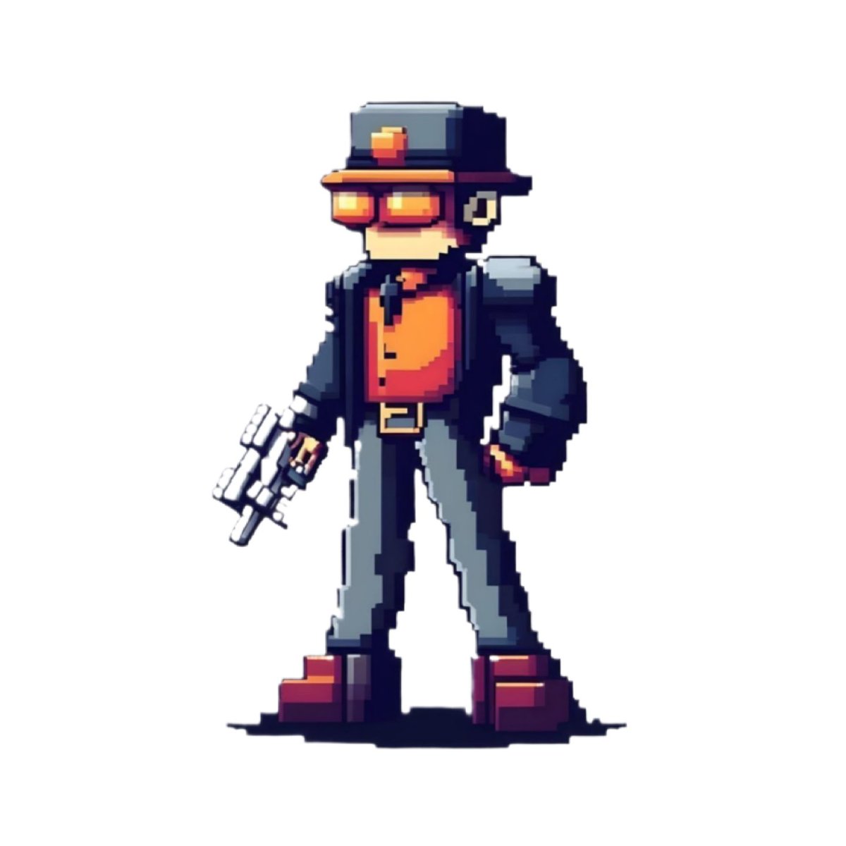 biggtinynft's tweet photo. Cool Katz #cuboid #pixel #gangster #man #boy #gun #art #coolkatz https://t.co/UGr3jWv3Qu