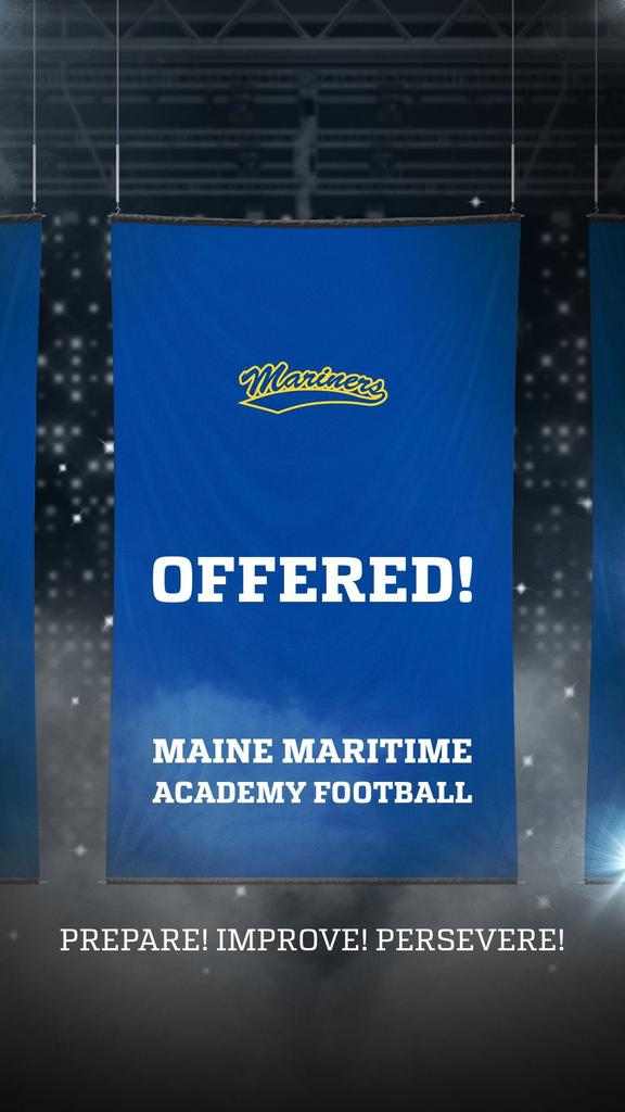 After talking with <a href="/CoachNSheehan/">Nick Sheehan</a> I am thrilled to say I have received an offer from  <a href="/Maine_Maritime/">MaineMaritimeAcademy</a> <a href="/BryanBearsFB/">Omaha Bryan High Football</a>