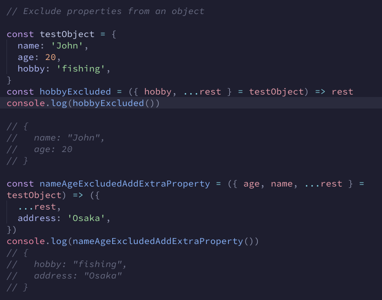 【 JavaScript 】
オブジェクトからプロパティを取り除く、追加する。