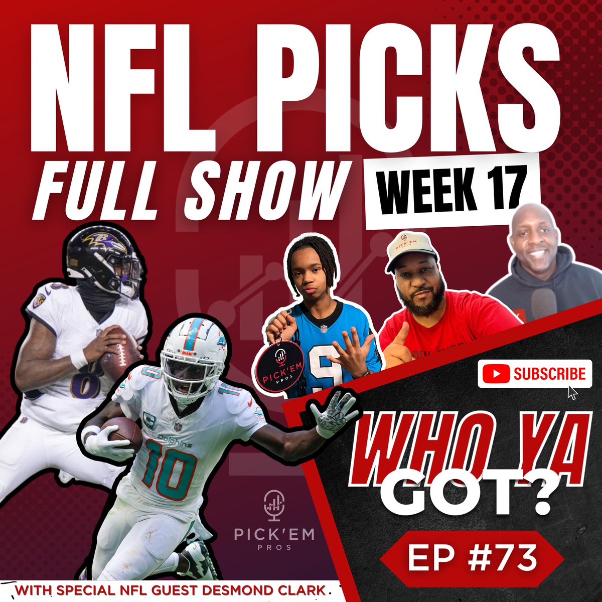 Our #NFL Week 17 picks are now LIVE 📲 
youtu.be/7DoWnBRt79Q?si…

#PickemPros #NFLPicks #ThursdayNightFootball #NFLSunday #Charity #Giveback #Sportstalk #sportspodcast #nflpodcast