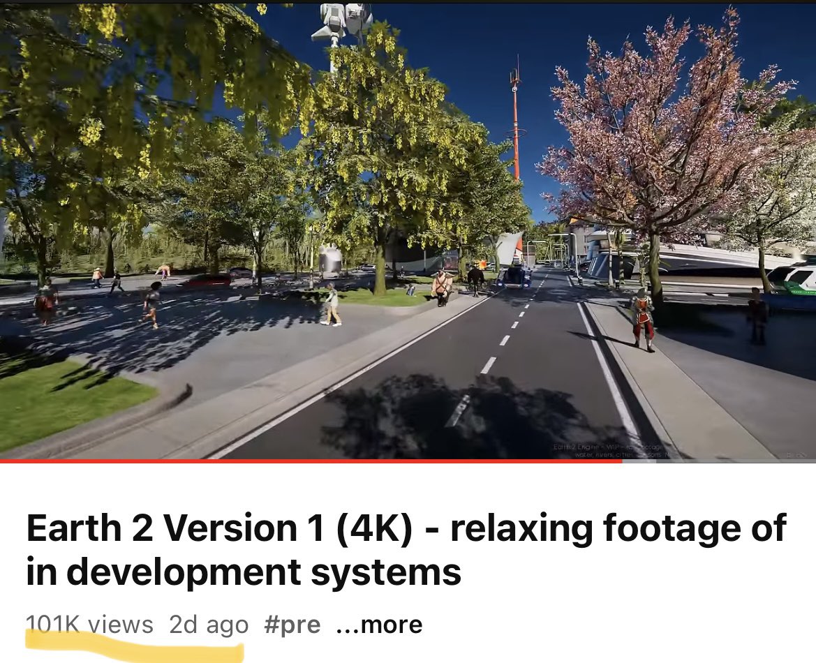 Having over 1000,000 views even for two days is astonishing, which implies Earth2 has just started off the right foot. 

Genuine metaverse, genuine development.