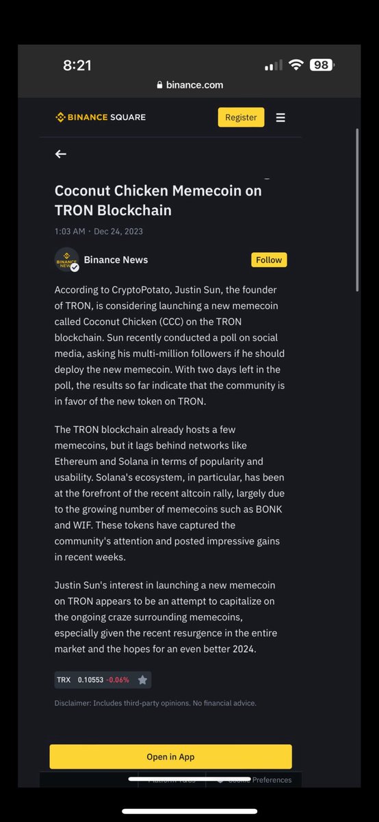 Cryptog74213945's tweet photo. @xxx__AlphA__xxx @trondao @TronixTrx @justinsuntron @Wallstreet_bnb @TheBinanceNFT @cz_binance #CCC https://t.co/TYR3piSuCa
