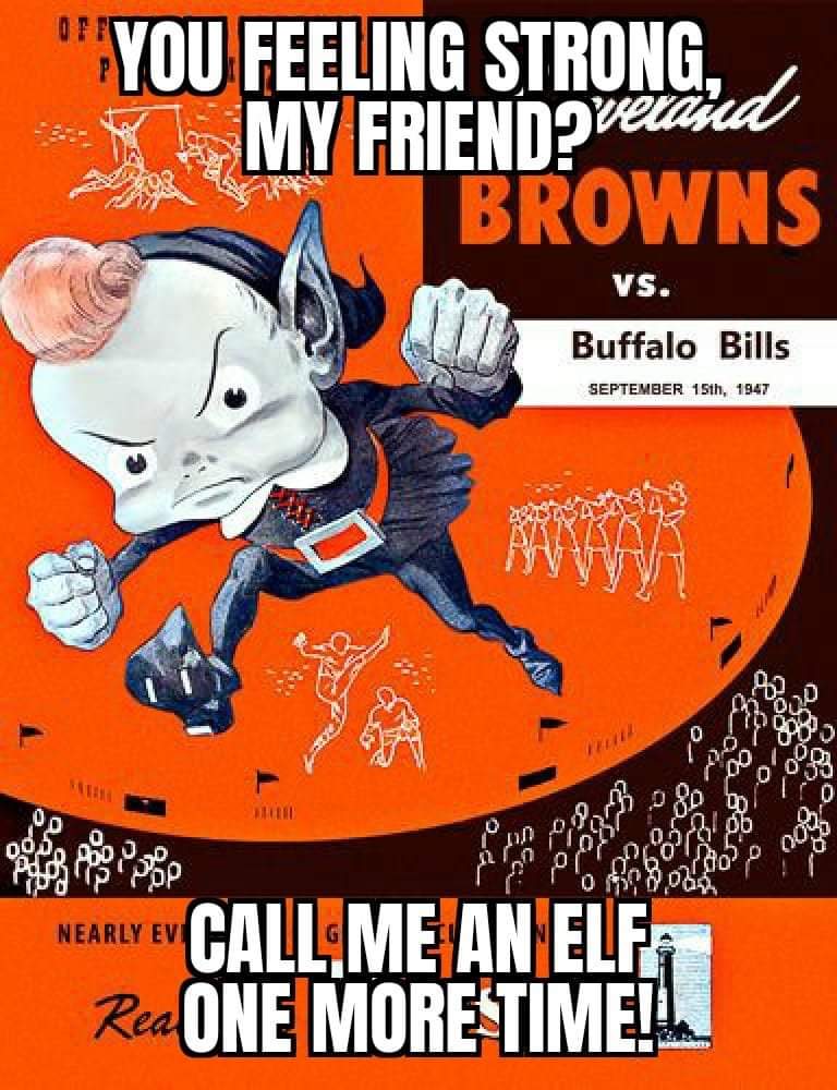 brownienotanelf's tweet photo. I'm not going to say the word, but a win and we're in! A big cheer for the back-ups that have stepped up every week! Let's get it done tonight! Go Browns! #Browns https://t.co/qjmFYOPeKZ