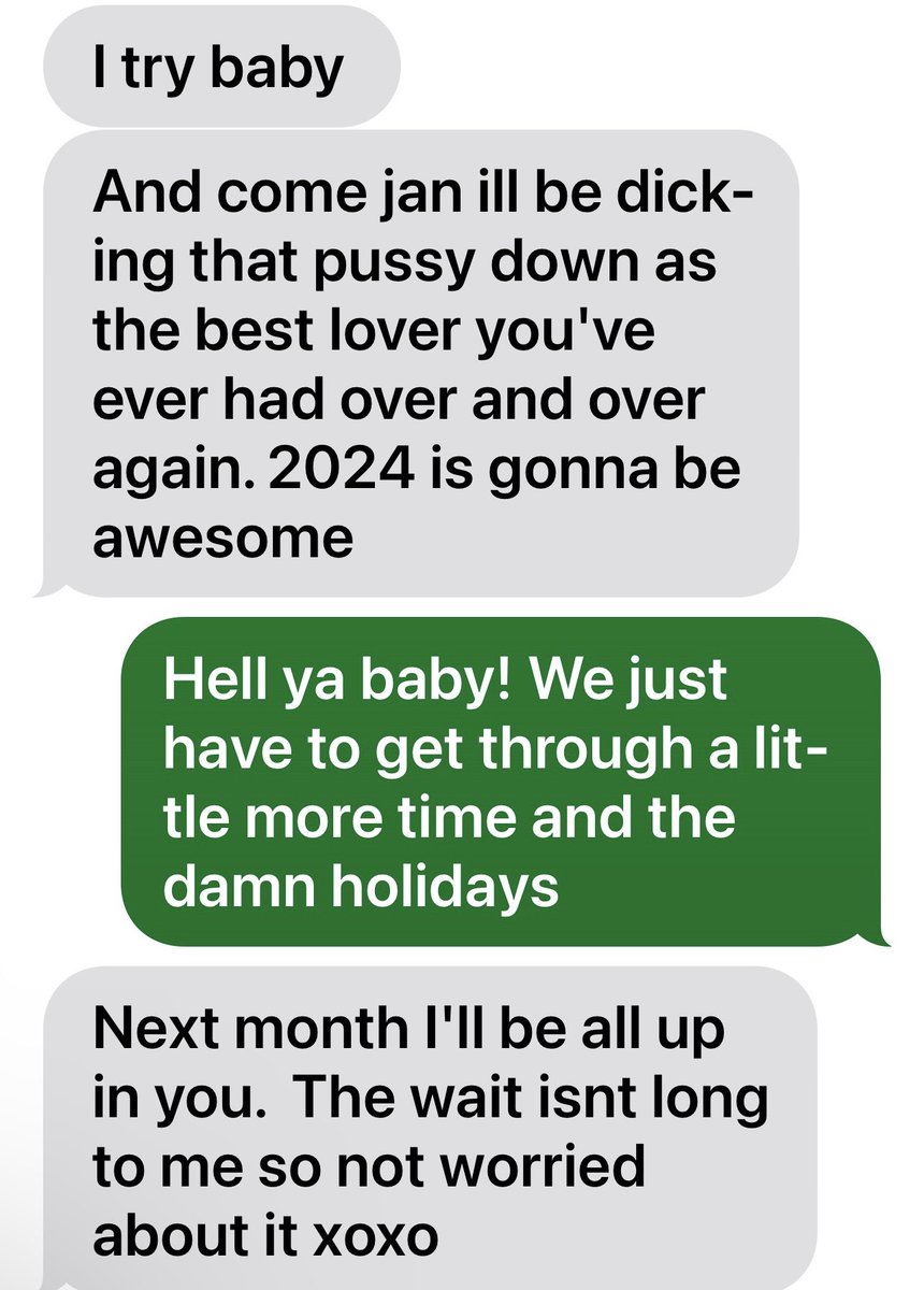 I received this text message between my hotwife and her bbc bull. Sounds like they are going to be busy in 2024! #beyondexcited