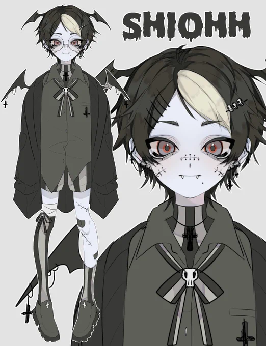 「Shio 9 months difference」March 2023 ➝ December 2023I honestly didn't think I had improved much this year but it's wild seeing these 2 next to each other (New shio is still a sketch too!) 