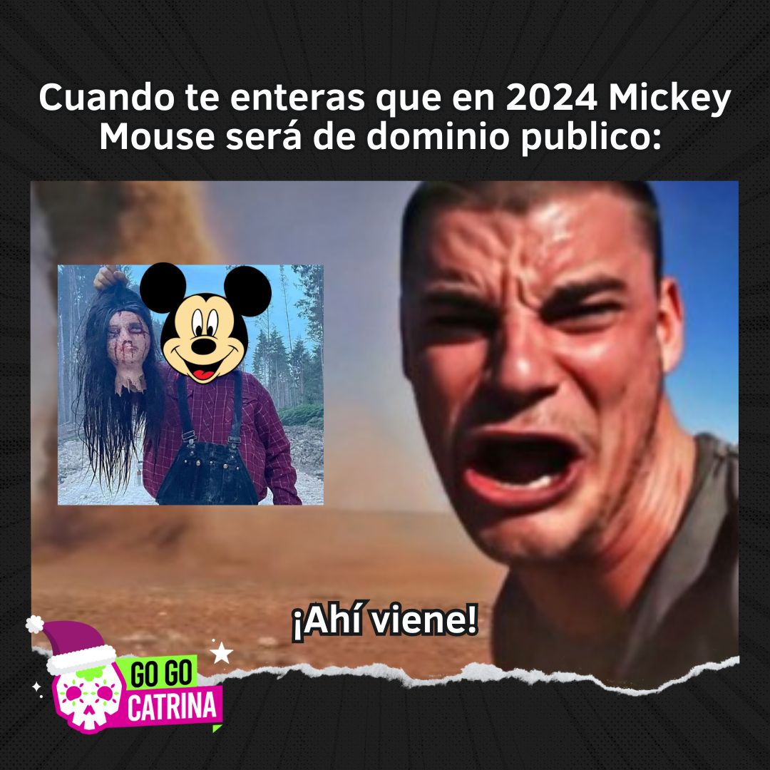 A pesar de los esfuerzos de #Disney, el 1 de enero de 2024, su ratoncito pasará al dominio público. 

Aunque con algunos términos y condiciones, todo artista y creador tendrán la posibilidad de utilizarlo.   Se nos viene peli de terror de #Mickey.