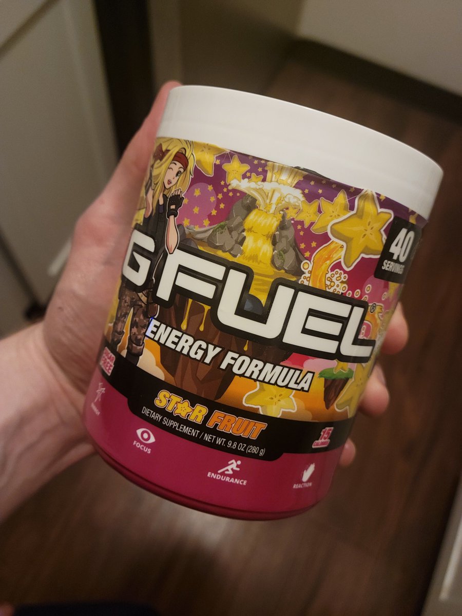 studios717's tweet photo. Hey @GFuelEnergy, thanks for the free #StarFruit tub, I gave some to my manager at work (who's super health conscience) and he LOVED IT! How about some free sample packs and some #PinkDrip to go with it!
#pickkick
#live at: https://t.co/Zo277yIjV7 in a few ;) https://t.co/tVnKEsLv1T