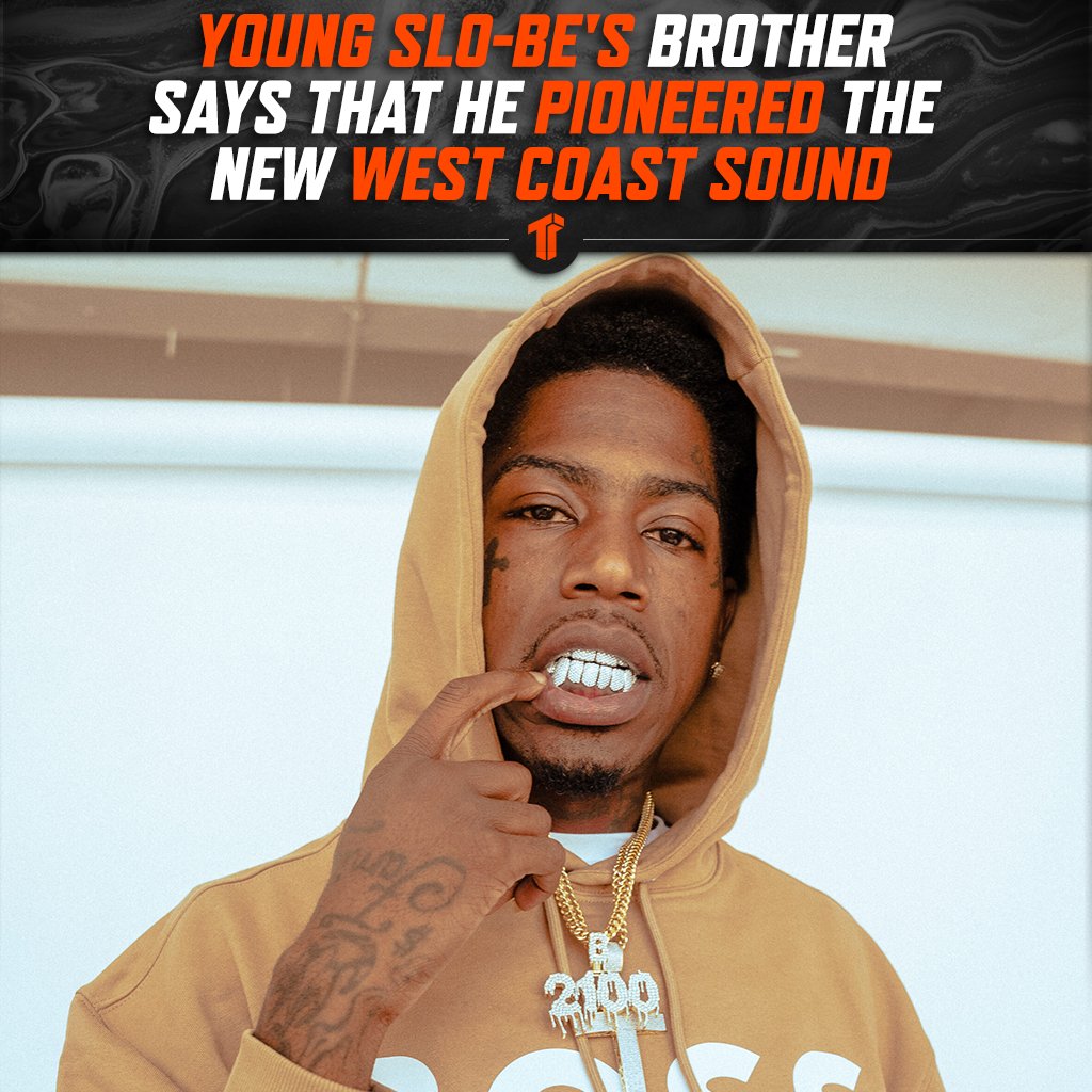 TheThizzler's tweet photo. Young Slo-Be's 🕊️ brother #VickSeno says that #YoungSloBe invented the new sound that's taking over the West Coast now. Is he speaking facts? https://t.co/vUmfZ3Qs6F