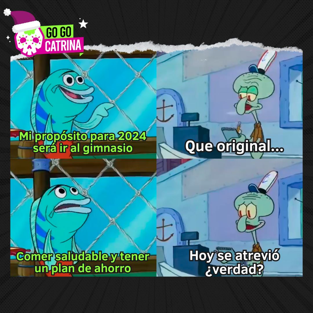 ¡Oye, tranquilo viejo! Esos propósitos están de locos.