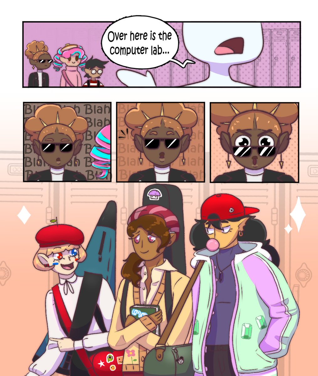 NewAtLife1's tweet photo. She just wants to be friends with the cool kids😂
Started a couple weeks ago with the idea of a silly egg high school AU mini comic. I love all the eggs they're so fun💜
#qsmp #qsmpfanart #qsmptallulah #qsmpleonarda #QSMPPomme #qsmpsunny #minicomic https://t.co/F9y8kk0VDt