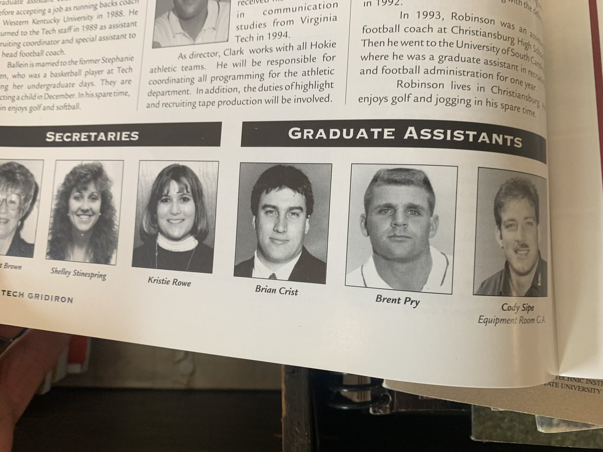 KevinVTLA's tweet photo. @G_Wimb Was there for both games. Freshman year in New Orleans and next year in Miami. Have tons of photos and all the media guides from the games as well. I sent this to coach pry after I found my stash. Coach crist was a GA as well and now is on the staff. https://t.co/Mzm3jk13sT