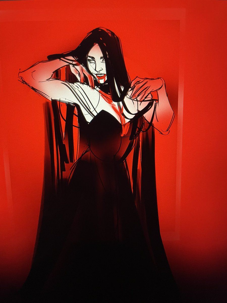 black &amp; red sketches