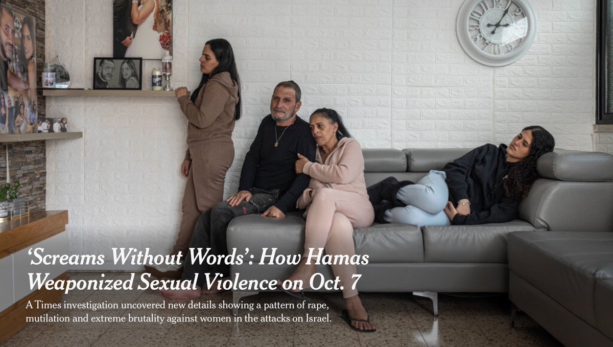 The New York Times has published a lengthy investigation into the sexual violence and brutality faced by women in Israel on October 7 by Hamas terrorists. Their two-month long investigation was based on: - Interviews with 150 people including witnesses, medical personnel,…