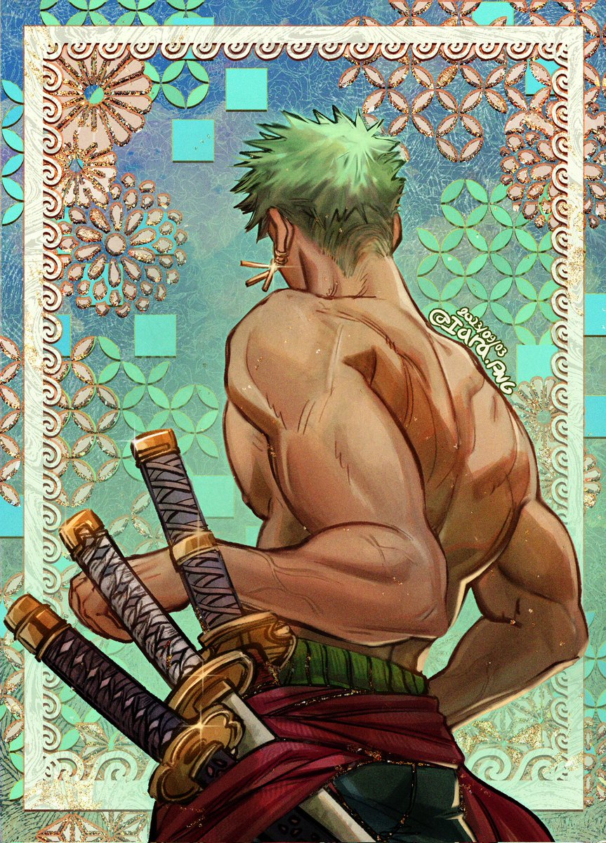 I wonder if I will ever draw something like this Zoro ever again  (҂⌣̀_⌣́)🔥