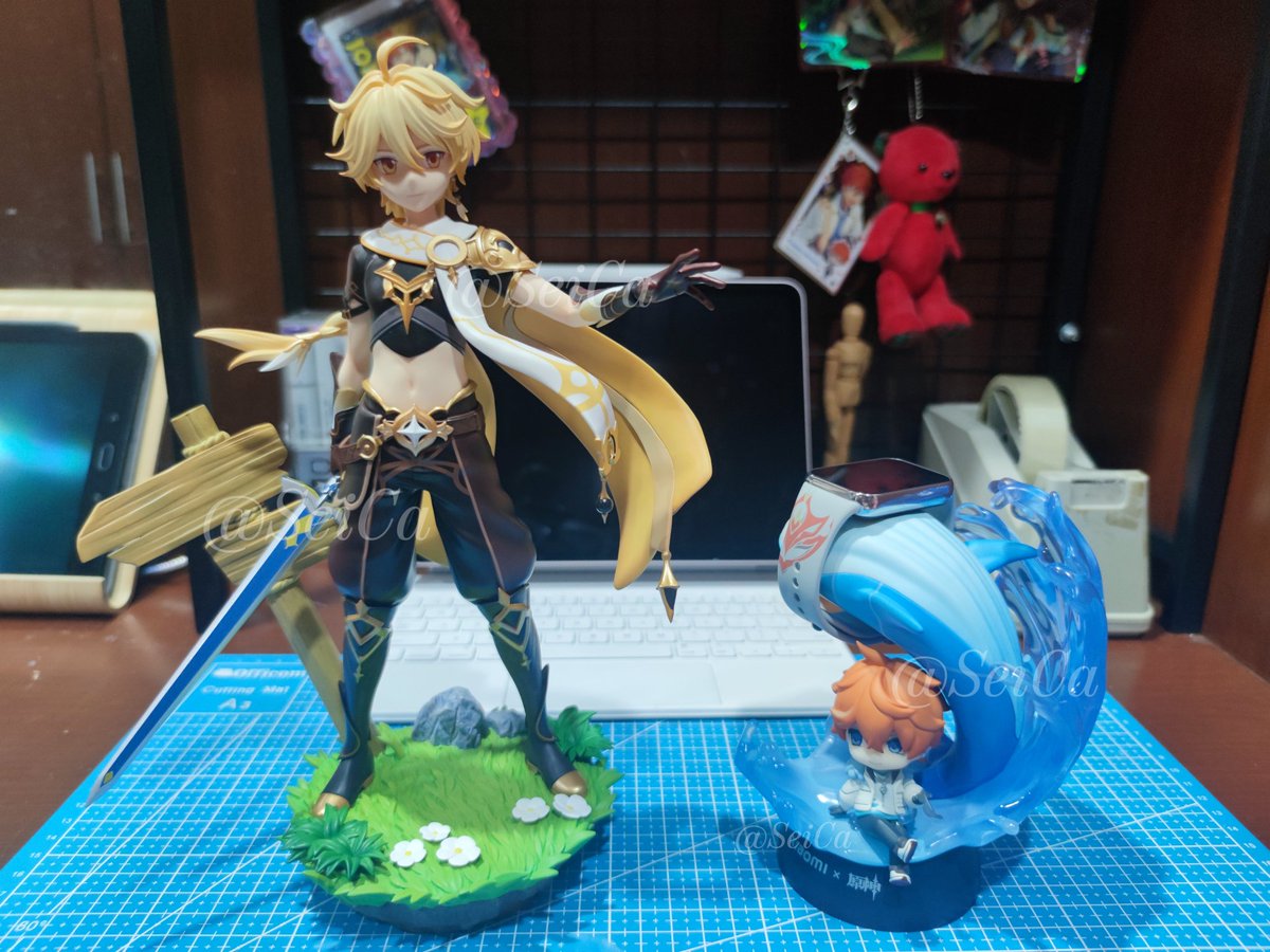 sei_ca0013's tweet image. My Childe x Aether figures are together now 🥹🥹🥹

//Had to add watermarks quq someone my steal and use this for illegal transactions...

#tarusora #childether #childe #aether