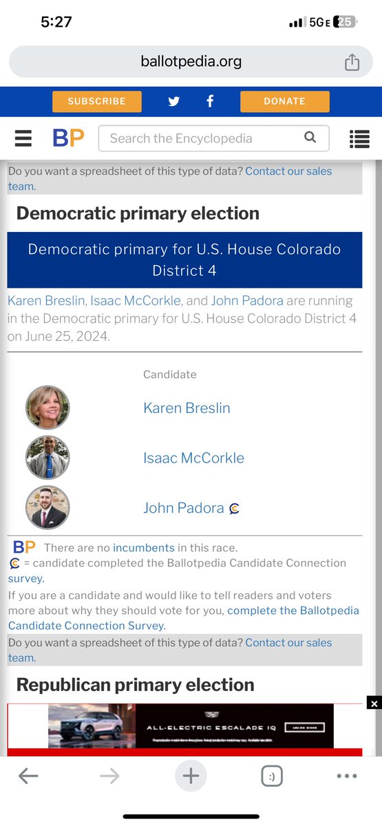 One of these three will face Boebert when she moves to run in CO’s 4th, replacing the retiring Repug there now.