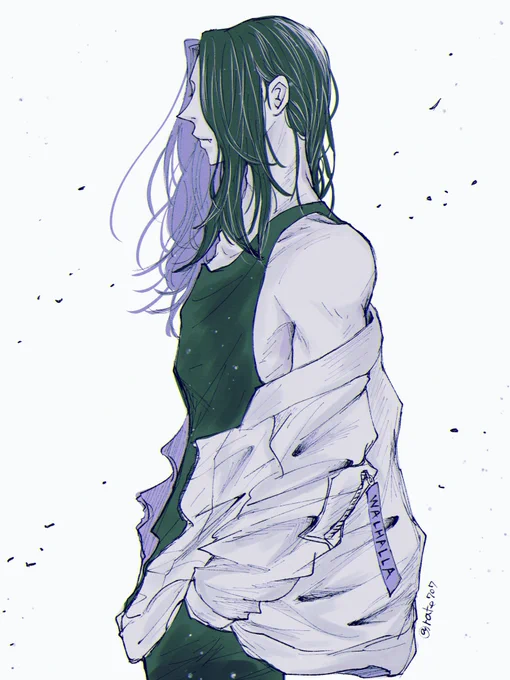#今年も残りわずかなのでお気に入りの4枚を貼る来年もばじさんたくさん描きたい 