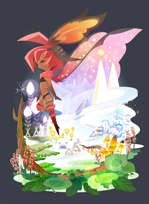 前回のおファンフェスのファンアートコンテストに出したやつと前々回のおファンフェスのファンアートコンテストに出したやつ 