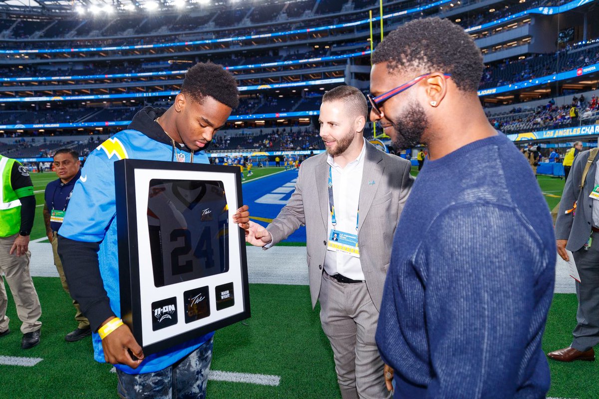Congratulations #3Striper Nasir Wyatt. In partnership with the NFL, the Los Angeles Chargers have chosen Nasir Wyatt as their selection for Nike’s “The Next One’s” experience, recognizing the top talent in football across the nation.