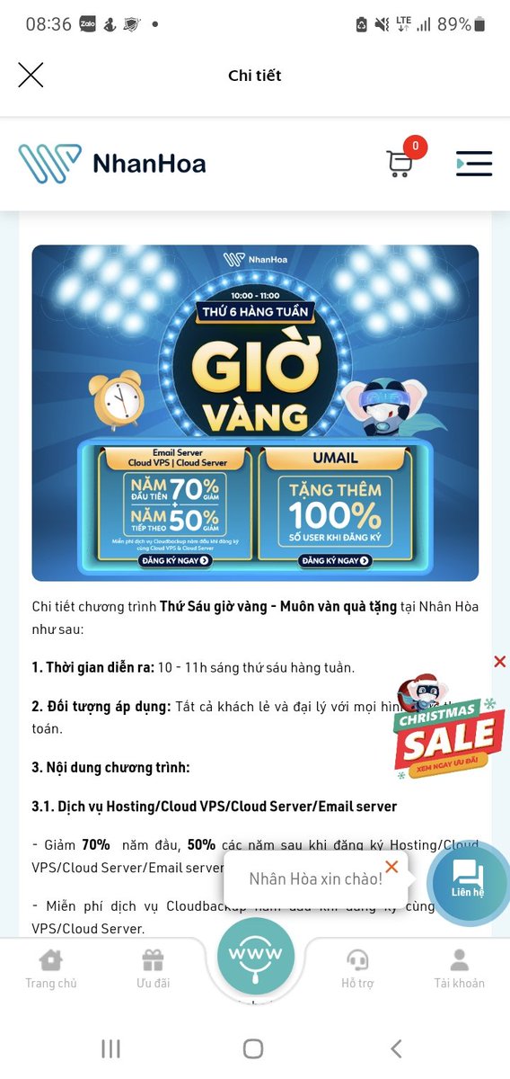 Anh em nào cần làm web mua hosting thì săn ngay thôi.

Bình thường mua 1 cái hosting ngon giá 1 triệu mà săn đúng giờ thì tiết kiệm đc hẳn 700k

Hosting thì mua theo năm cứ căn cuối năm đổi hosting là ổn áp.

Anh em nào cần làm web để kinh doanh, chạy quảng cáo alo