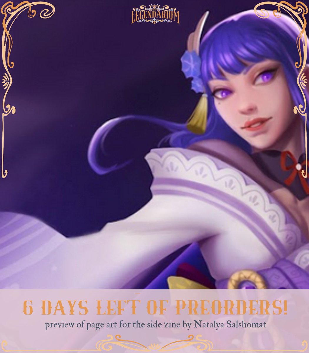 6 DAYS TO GO 💜⚡️ Be as quick as lightning, because The Legendarium Preorders close in 6 days! We won't be extending again this time!!! Choose from 5 fascinating bundles, filled with amazing goodies and bonuses! 🛒mythicalteyvat.bigcartel.com