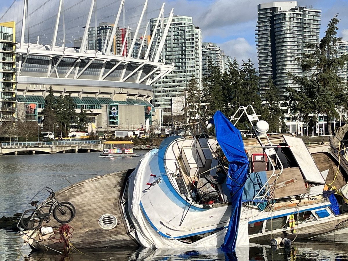 greg rasmussen (@cbcgreg) on Twitter photo another day, another derelict boat washes aground in false creek. When is <a href="/CityofVancouver/">City of Vancouver</a> going to do something (anything!) about this problem? another day, another derelict boat washes aground in false creek. When is <a href="/CityofVancouver/">City of Vancouver</a> going to do something (anything!) about this problem?