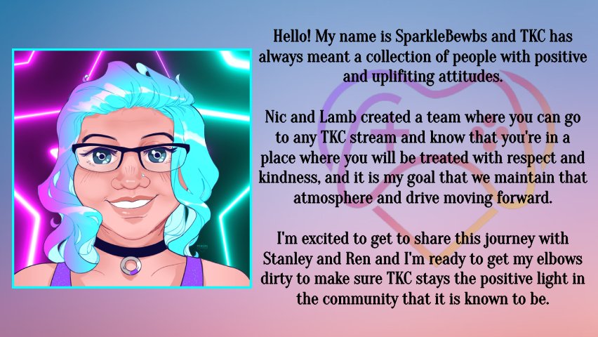 As the new leadership for TKC, we thought we'd make a quick introduction for you all...