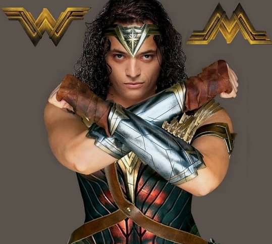 Fedhislayer's tweet photo. As a huge lover of #WonderWoman since I'm a child, here is a photo of me as #WonderMan /#HunterPrince , Wonder woman's son / #JasonPrince , Wonder Woman's twin brother 😀🙅🏻‍♂️
Hi @JamesGunn I'm definately motivated for a future audition to play a DC character.
#DCU
#DCEU 
#DcComics https://t.co/HfsECapnsx