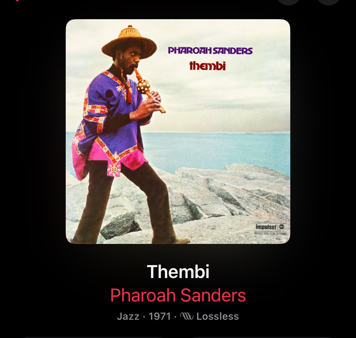 About to get into this #PharoahSanders #Jazz
