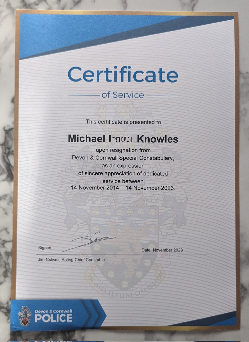 94MPK's tweet photo. Nine years as a SC for @DC_Police complete. SC 75296 KNOWLES - code 11 🫡 https://t.co/uEZVuR3j4M