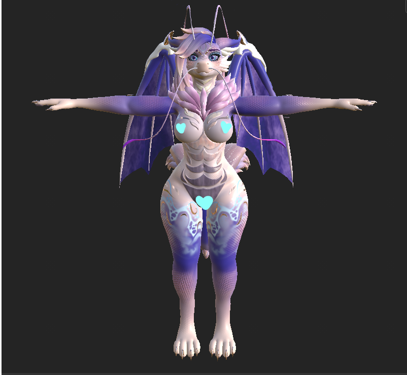 GhostCreations_'s tweet photo. 🎄Joined in Foxipaw Secret Santa from her server🎅

💜This is what I made for my Secret Santa partner!
💜Went with a purple sunset-inspired ocean dragon

💜Base: Foxipaw Azalae

---
#secretSanta #dragon #vrchatfurry #vrchatavatar #foxipaw #vrchatcommunity #vrchatretexture #furry https://t.co/fmew8aDqAx