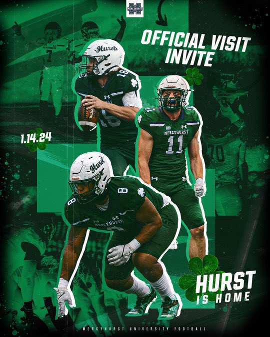 I’ll be attending an official visit to Mercyhurst University, I wanna thank coach @air_mcnair7 for the invite!!