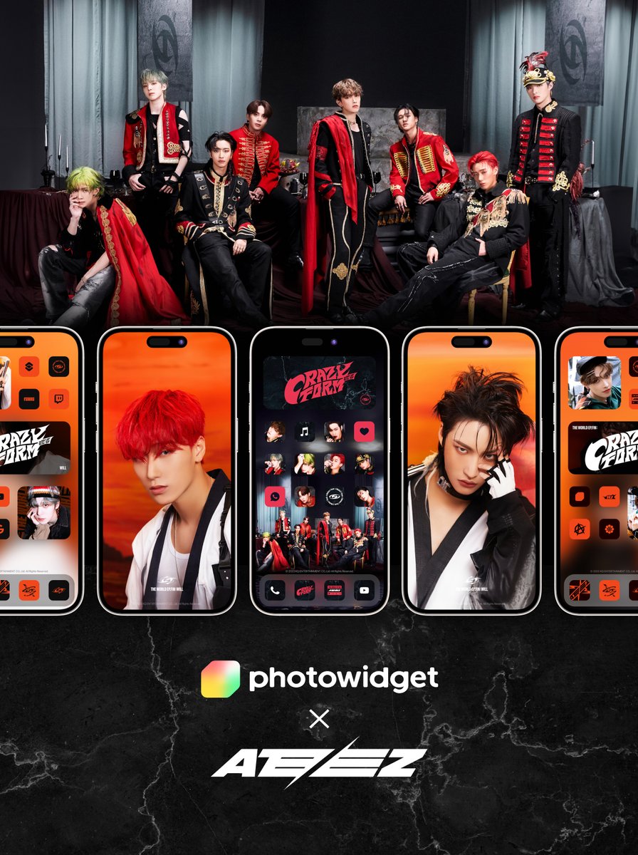 PhotoWidget  X ATEEZ

THE WORLD EP. FIN: WILL
빌보드 200 1위 기념 테마 공개!🌟

에이티즈 멤버들로 홈화면을 꾸미고, 
내 휴대폰 안에 가득한 에이티즈를 만나보세요❤️

에이티즈 공식 테마는
포토위젯 앱에서 무료 제공 중🎁

#ATEEZ #에이티즈 #미친폼 #Crazy_Form #WILL
<a href="/ATEEZofficial/">ATEEZ(에이티즈)</a>