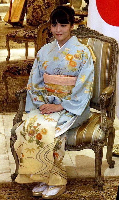 まこさま専用着物 眞子さまと佳子さまは同じ着物を着ていたそうです 👘