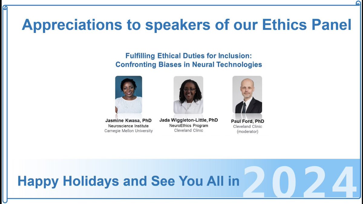 Deep appreciations and warm holiday wishes to all the speakers and audience for our 2023 epilepsy grand rounds! More to come for 2024! #CCepiGR #CleClinicNeuro #NeuroTwitter #epilepsysurgery @AMoosaMD @imadmnajm @VineetPuniaMD @balukrishnan @Hantus @epilepsydoc @DileepNairMD