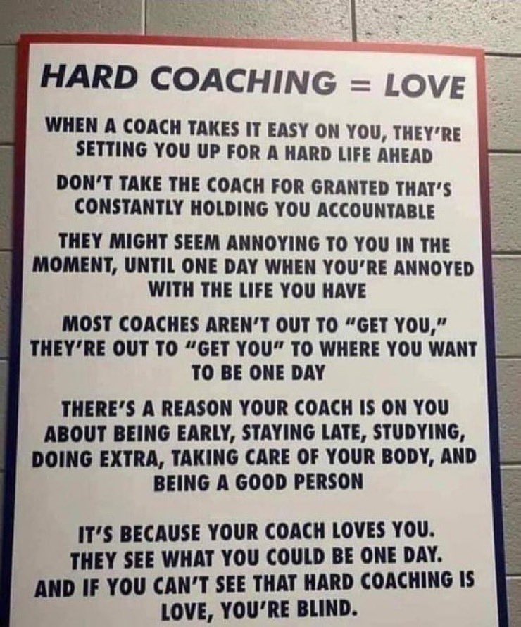 PocketAD_'s tweet photo. Sometimes love ❤️ means holding those you care about accountable. Not because you don’t like them it’s because you Love them you push them to become who they are suppose to be! #HardCoaching #Coach #AthleticDirector https://t.co/xZqIYPEoPA