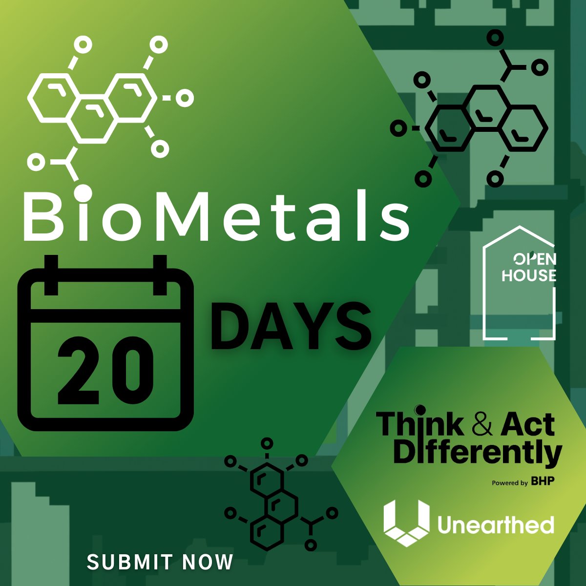 Got ideas that can change mining with biotechnology? We want YOU to submit to BioMetals!

Ready to tackle biotechnology? Click the link, and let's Think and Act Differently together: unearthed.solutions/u/competitions…

#BioMetalsOpenCall #MiningInnovation