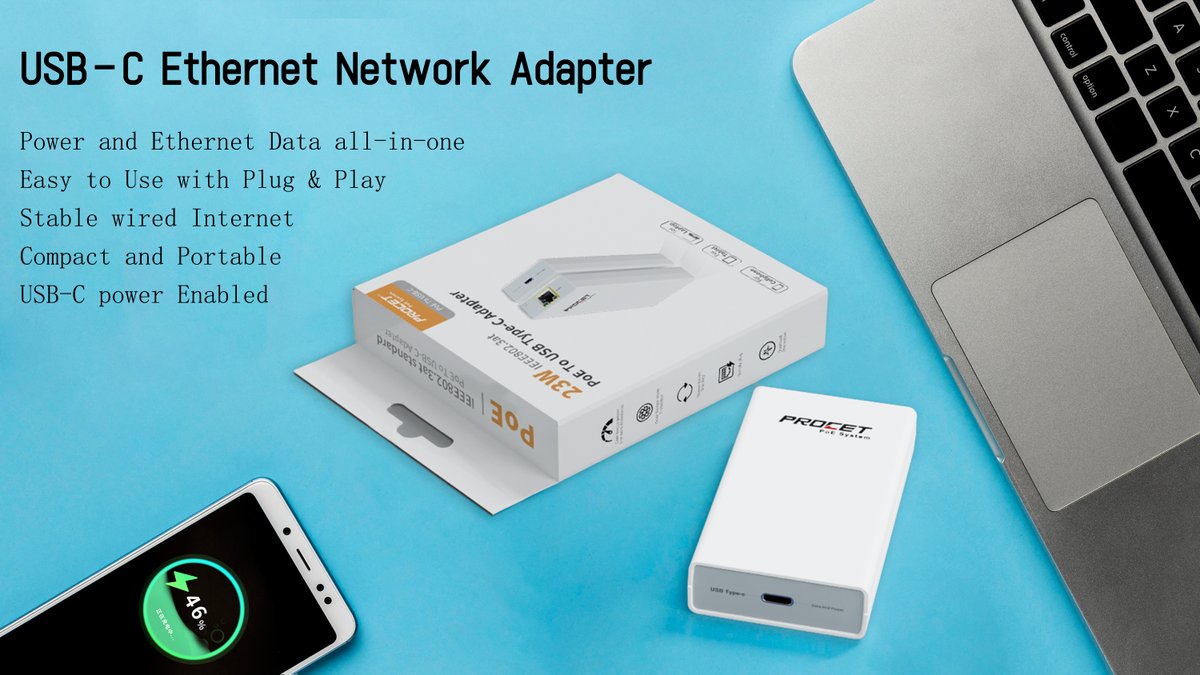 poesystem's tweet image. Is power over Ethernet PoE injector used to transmit Ethernet data over power cable?

Transform the way you power your USB-C devices with the RPOCET PT-PTC-D-BT PoE to USB-C injector. 

Shop here：procetpoe.com/90w/pt-pse105g…
reurl.cc/j3dE8M

#procet #poe #poeadapter  #usbc